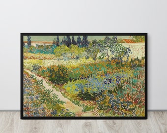 フィンセント・ファン・ゴッホ - アルルの庭、小道のある花咲く庭園