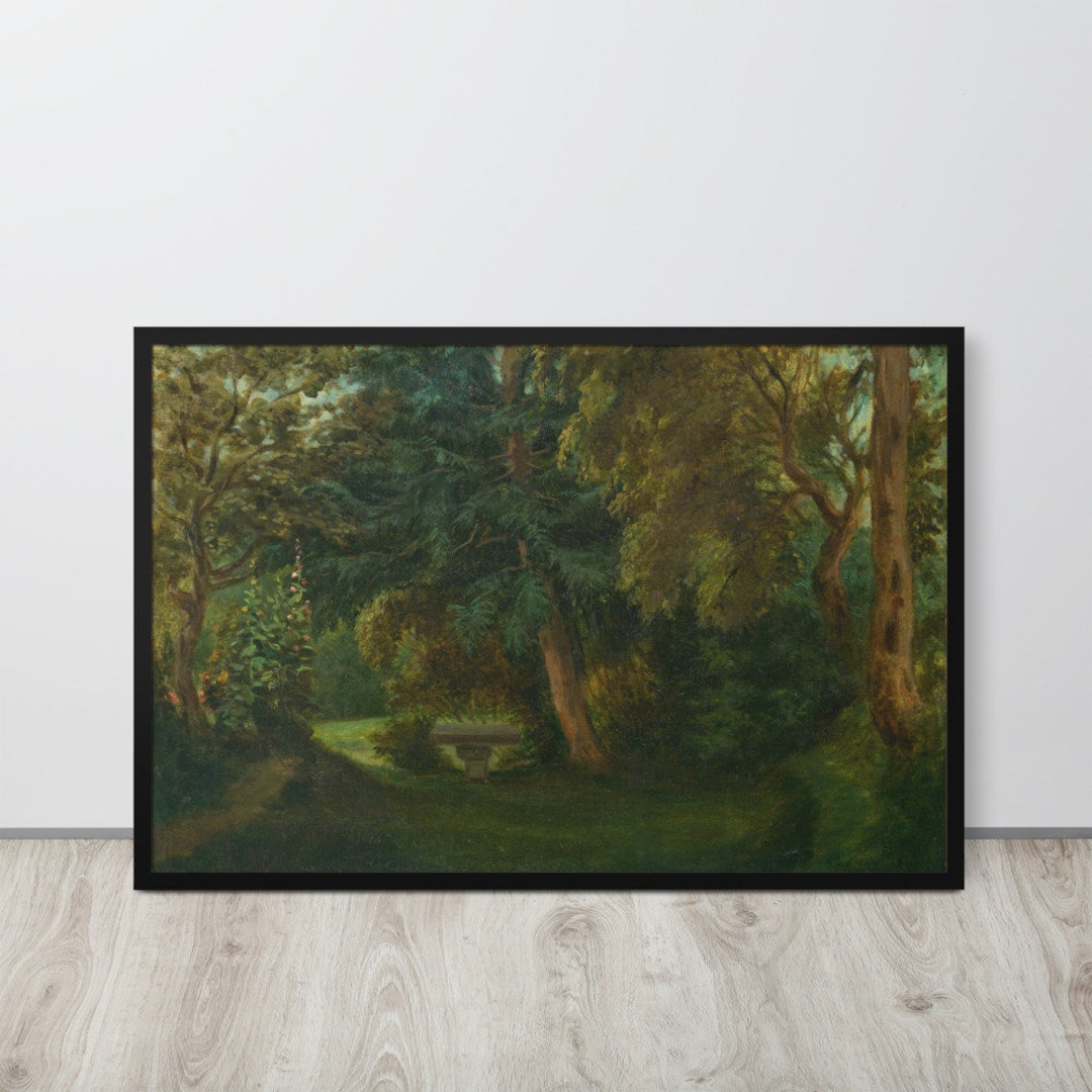 Eugène Delacroix - George Sand's Garden at Nohant (1843) - Fine