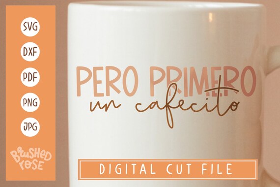 Pero Primero Cafecito Cuban Coffee Mug with Color Inside, Cuban