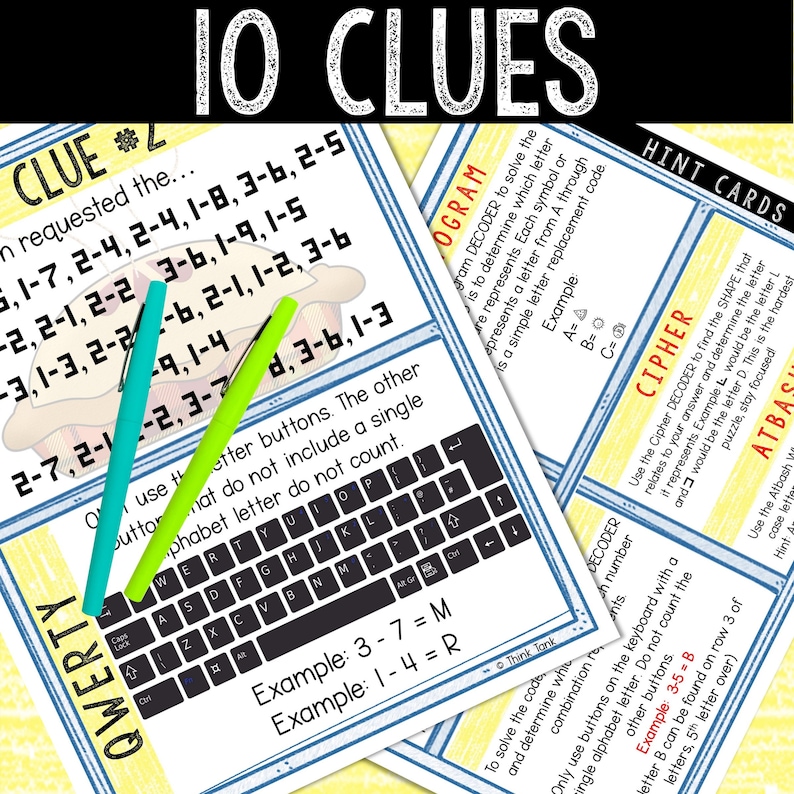 Thanksgiving Logic Puzzle Scavenger Hunt Game for Kids, Party Game ...