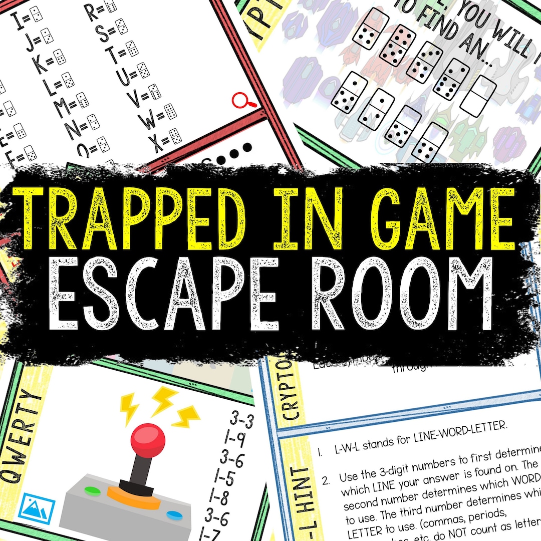 Escape Room for Kids - DIY Printable Game – Trapped in Game Escape Room Kit  – Birthday Party Games - Kids Puzzle Game – Family Game Night - Etsy
