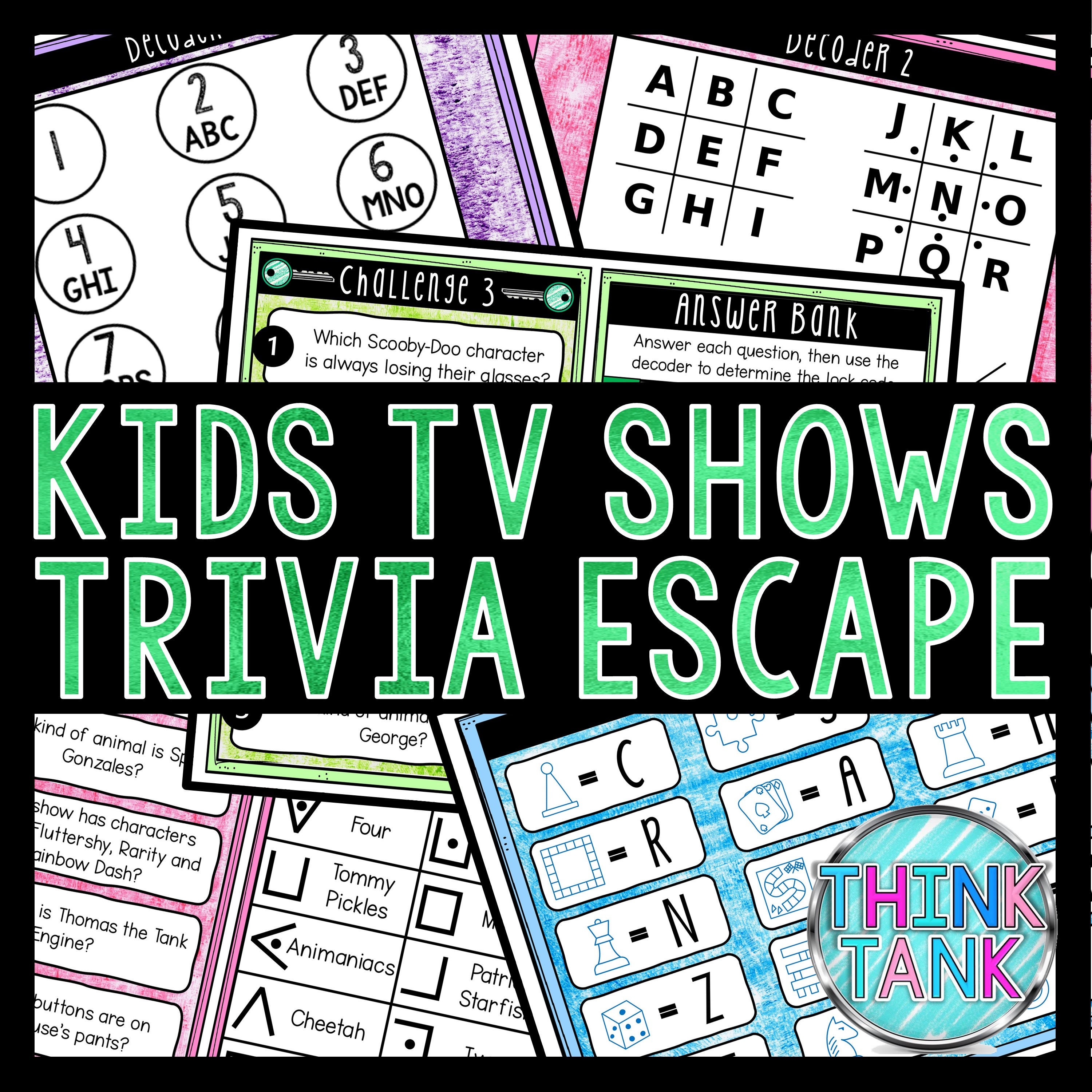 Kids TV Shows Trivia Game Escape Room for Kids Printable - Etsy Ireland Kids TV Shows Trivia Game Escape Room for Kids Printable - Etsy Ireland