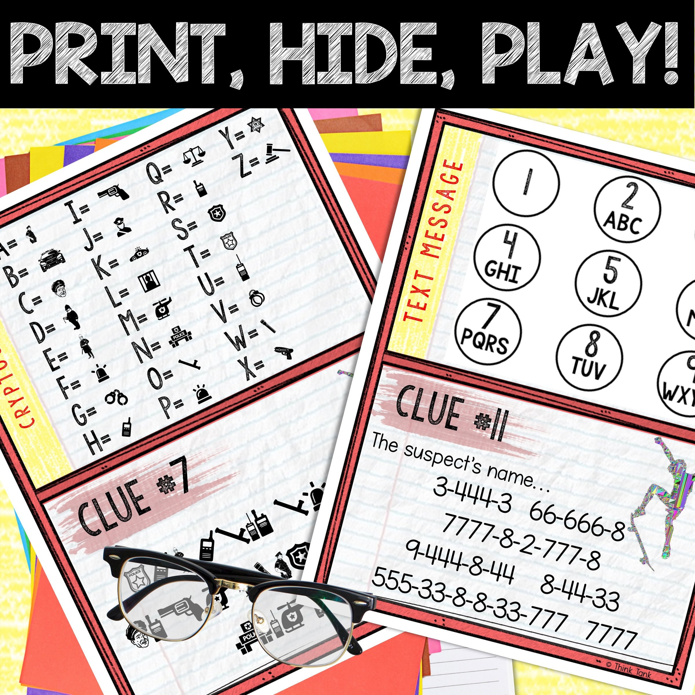 Murder Mystery Game for Kids – Spy Party – Stolen Blueprint – Secret ...