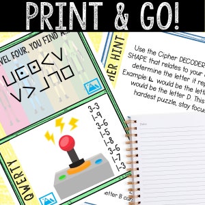 Escape Room for Kids - DIY Printable Game – Trapped in Game Escape Room Kit – Birthday Party Games - Kids Puzzle Game – Family Game Night image 2