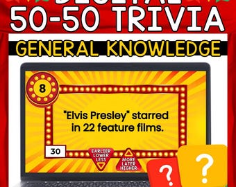 Virtual Trivia Game, General Knowledge, Digital Quiz, PowerPoint, Family Game Night, Online Party Game, Quiz Show, Team Trivia, Pub Quiz