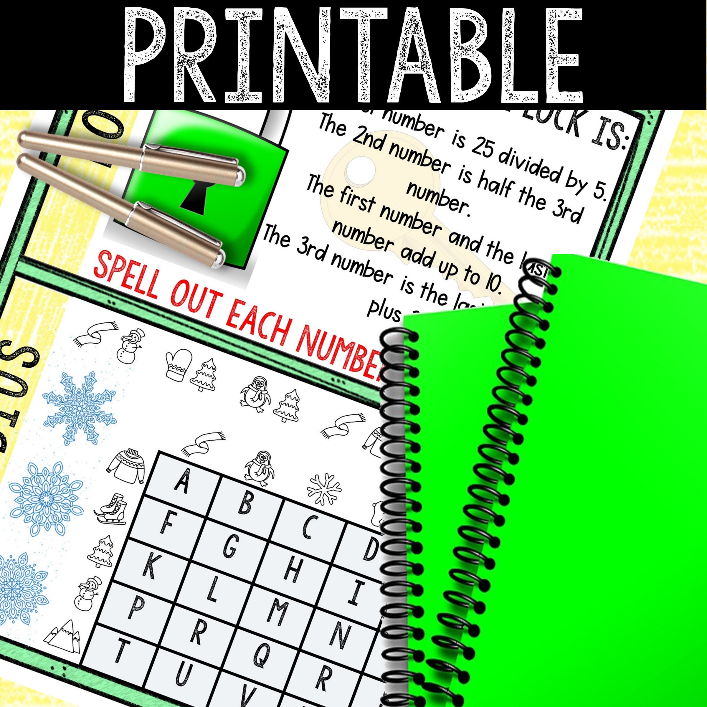 Winter Escape Room for Kids - Printable Party Game – Jackie Frost ...