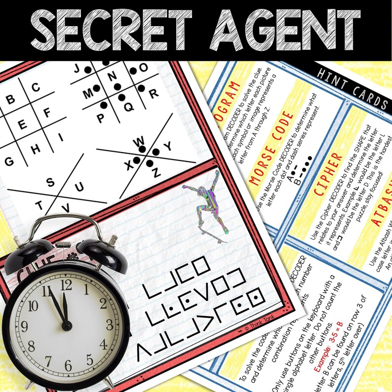 Murder Mystery Game for Kids – Spy Party – Stolen Blueprint – Secret ...