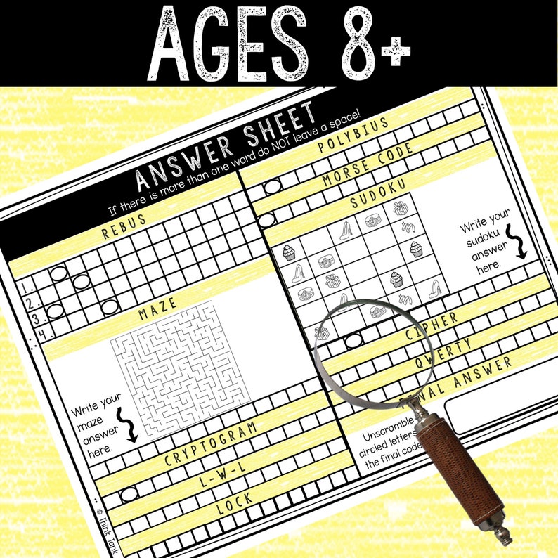 Escape Room for Kids - Printable Party Game – Mother's Day Escape Room Kit – Birthday Party Games - Kids Puzzles – Family Game Night image 5