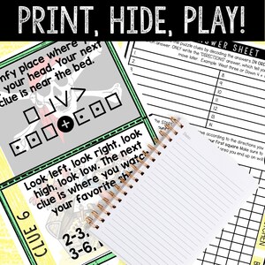 Pirate Theme Treasure Hunt for Kids Printable Puzzle Game Indoor Scavenger Hunt Birthday Hunt Clues Kids Puzzles Family Game Night image 2