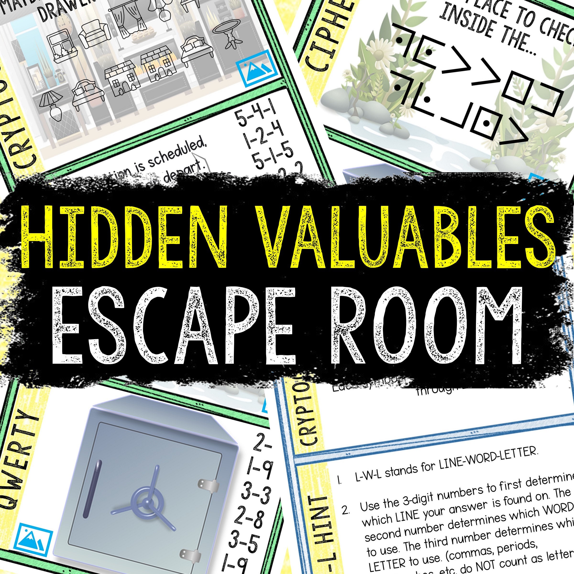 Escape Room for Kids - Printable Party Game – Hidden Valuables Escape Room  Kit – Birthday Party Games - Kids Puzzles – Family Game Night - Etsy