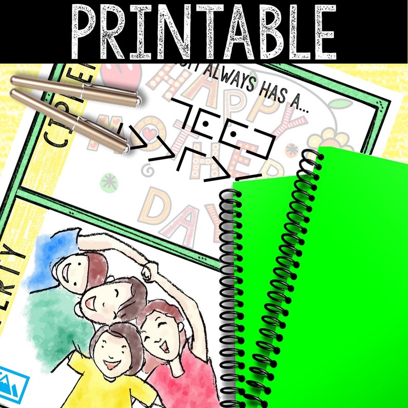 Escape Room for Kids - Printable Party Game – Mother's Day Escape Room Kit – Birthday Party Games - Kids Puzzles – Family Game Night image 4