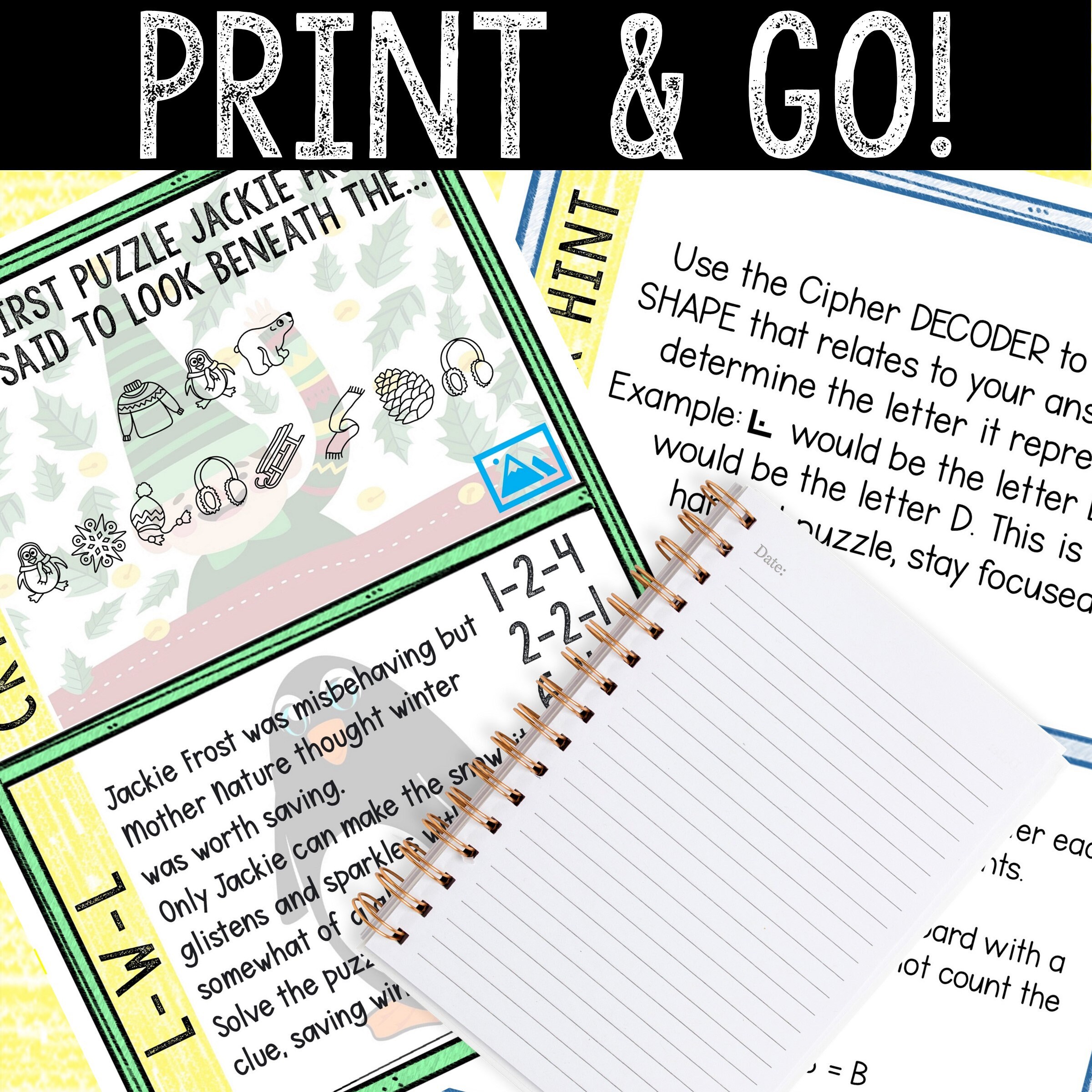 Winter Escape Room for Kids - Printable Party Game – Jackie Frost ...