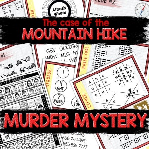 Murder Mystery Game for Kids – Spy Party – Mountain Hike – Secret Agent Code – Escape Room – Printable Party Props - Birthday  Game