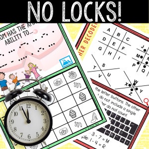 Escape Room for Kids - Printable Party Game – Mother's Day Escape Room Kit – Birthday Party Games - Kids Puzzles – Family Game Night image 3