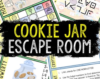 Escape Room for Kids - Printable Party Game – Cookie Jar Escape Room Kit – Birthday Party Games - Kids Puzzles – Family Game Night