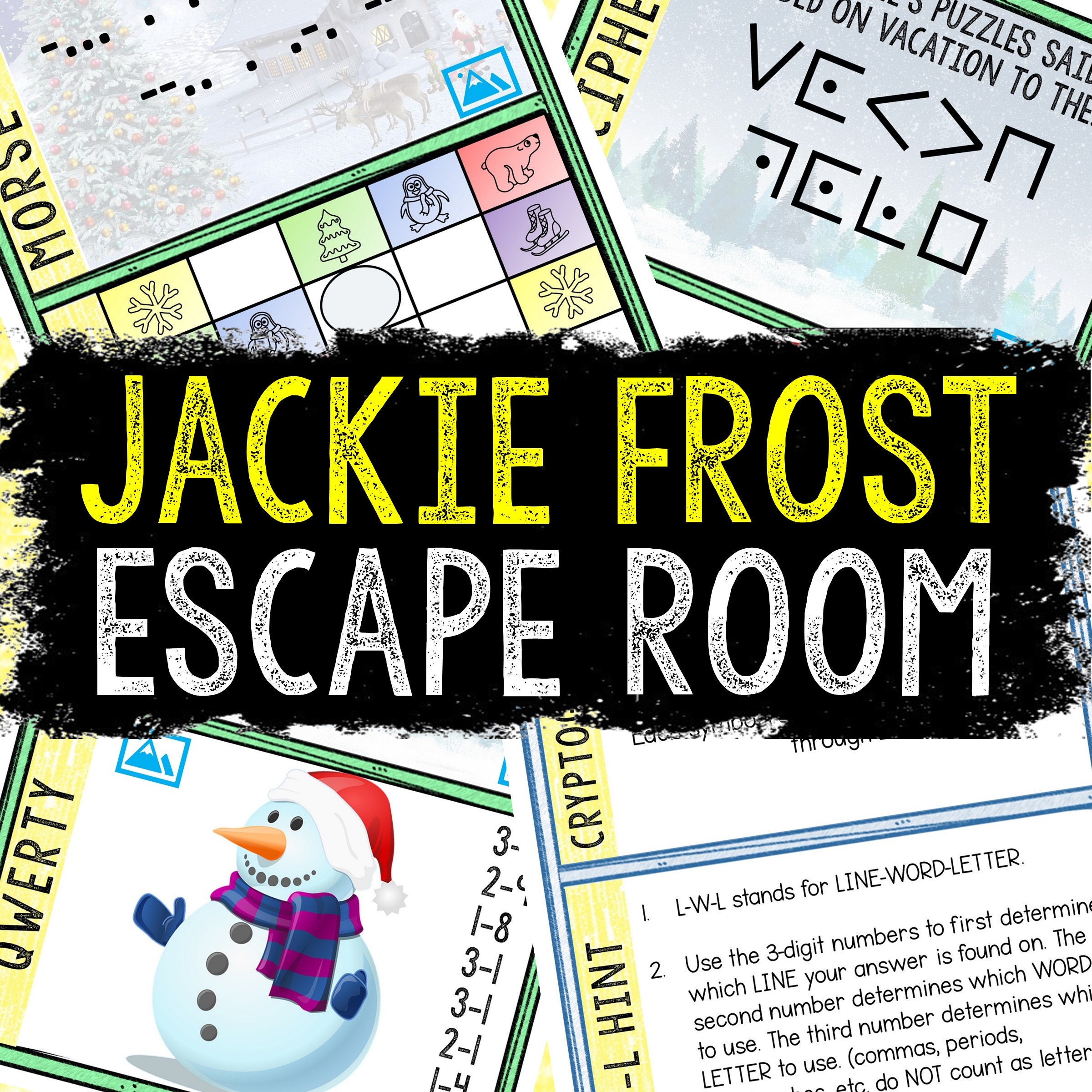 Winter Escape Room for Kids - Printable Party Game – Jackie Frost Escape  Room Kit – Birthday Party Games - Kids Puzzles – Family Game Night - Etsy  Canada