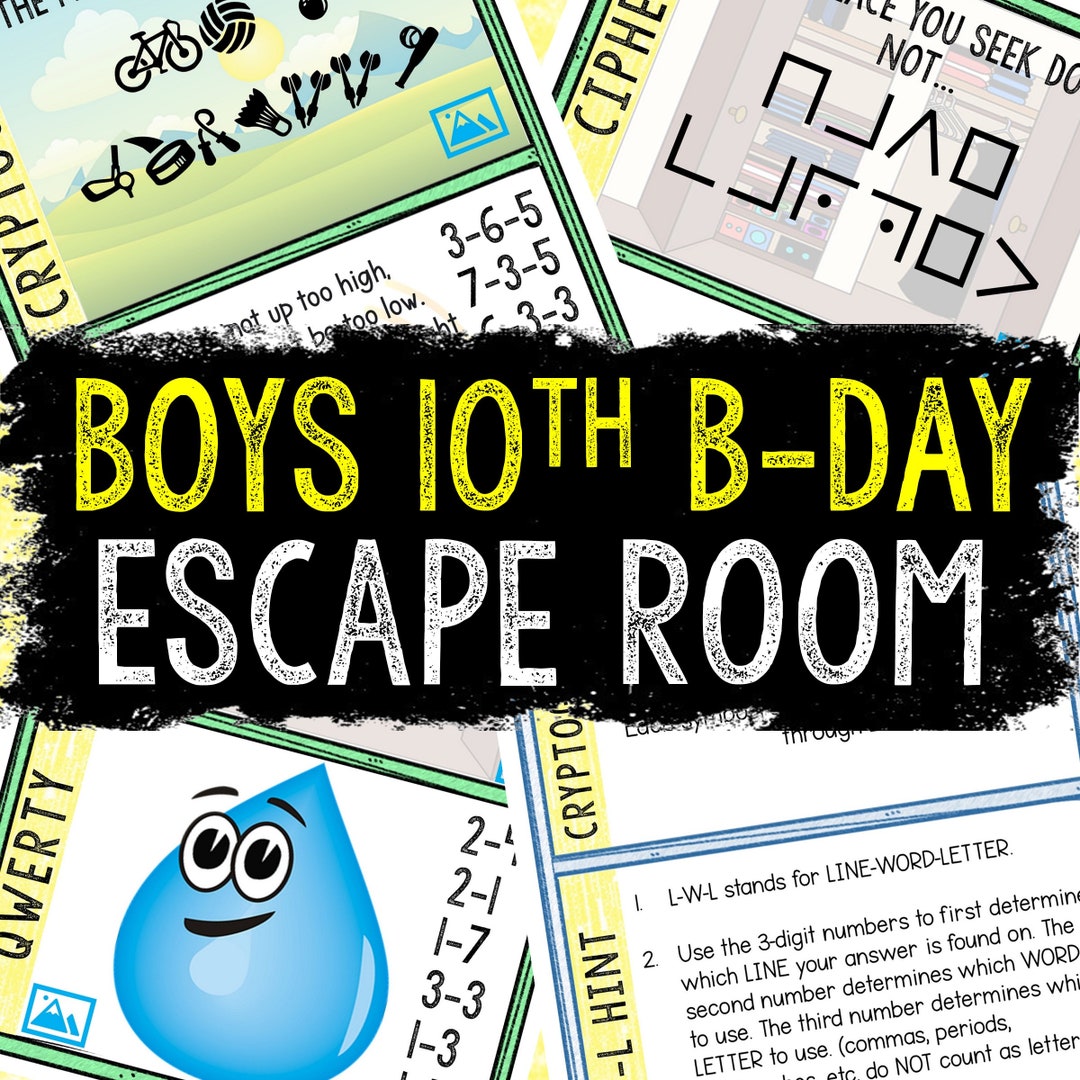 Escape Room For Kids Printable Party Game Boys 10th Birthday Escape escape-room-for-kids-printable-party-game-boys-10th-birthday-escape