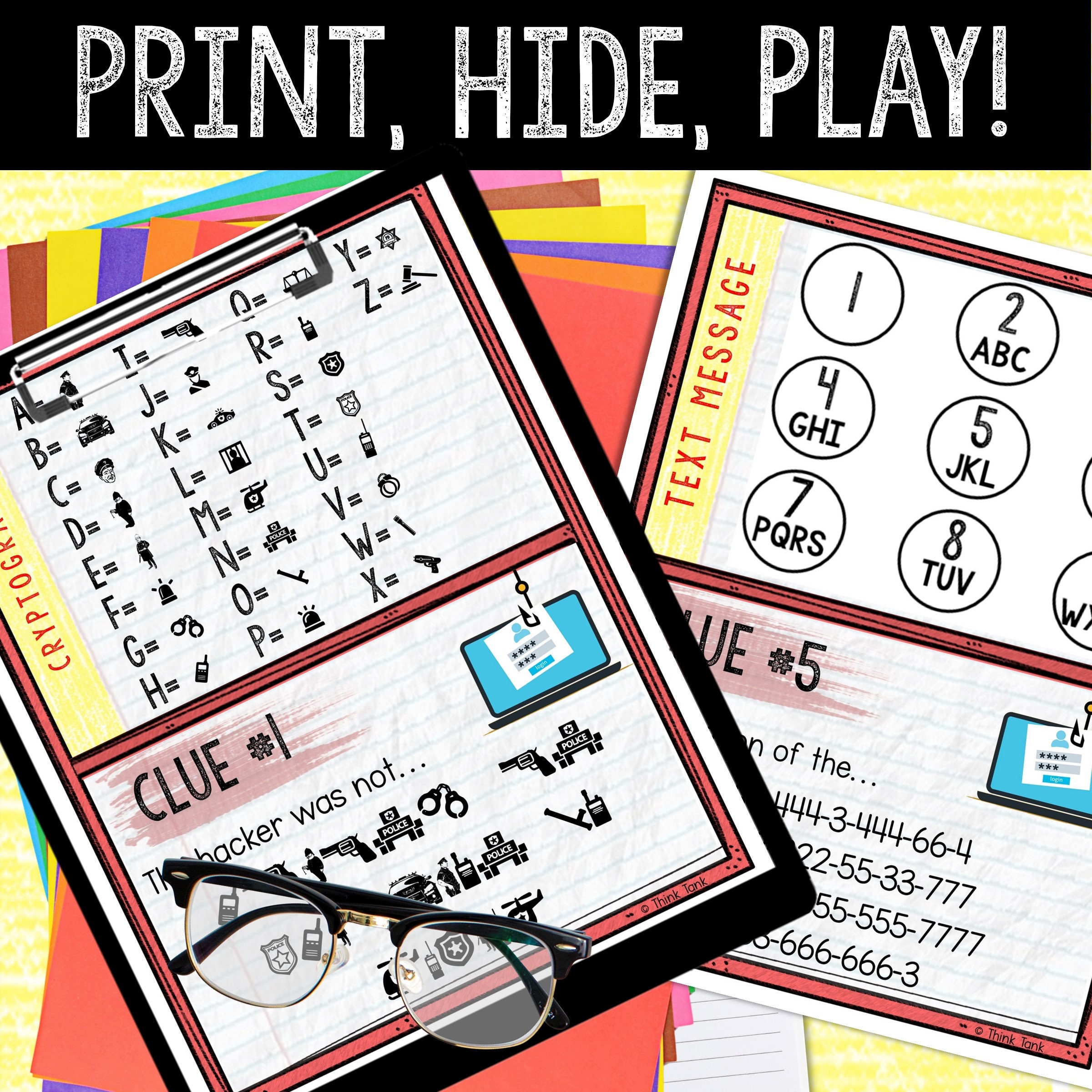 Murder Mystery Game for Kids – Spy Party – Cyber Hack – Secret Agent ...