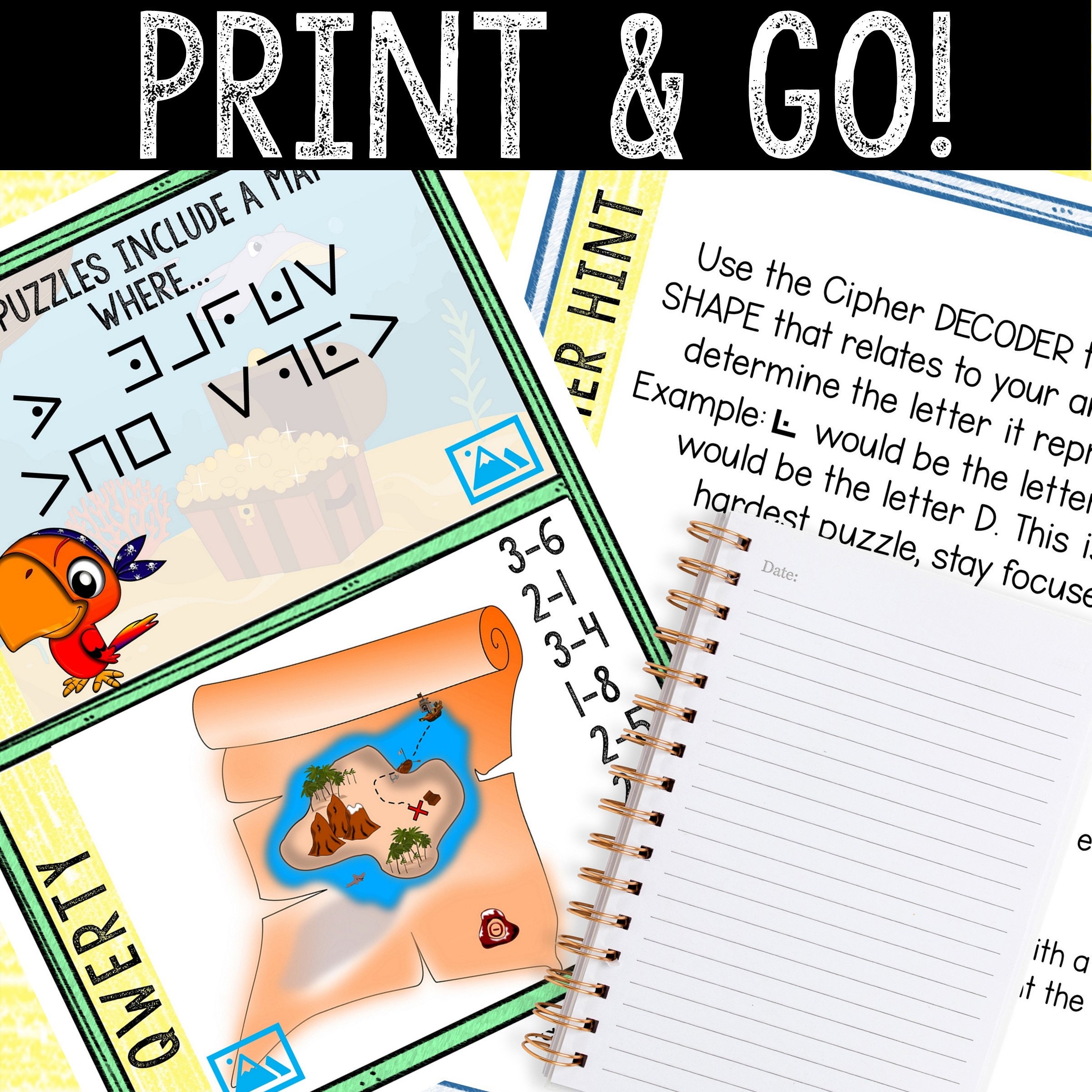 Escape Room for Kids - Printable Party Game – Pirate Ship Escape Room ...