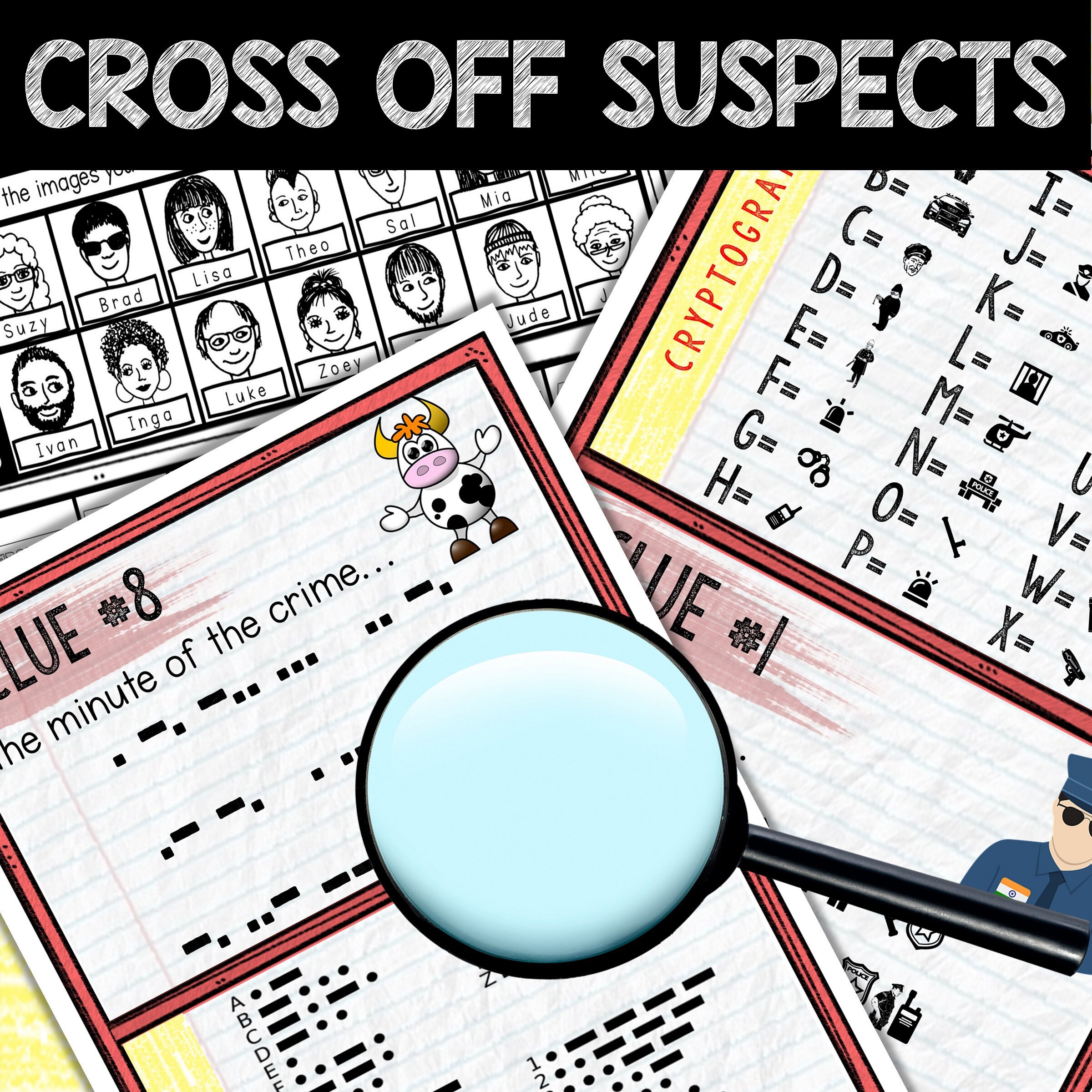 Murder Mystery Game for Kids – Spy Party – April Fools' – Secret Agent ...