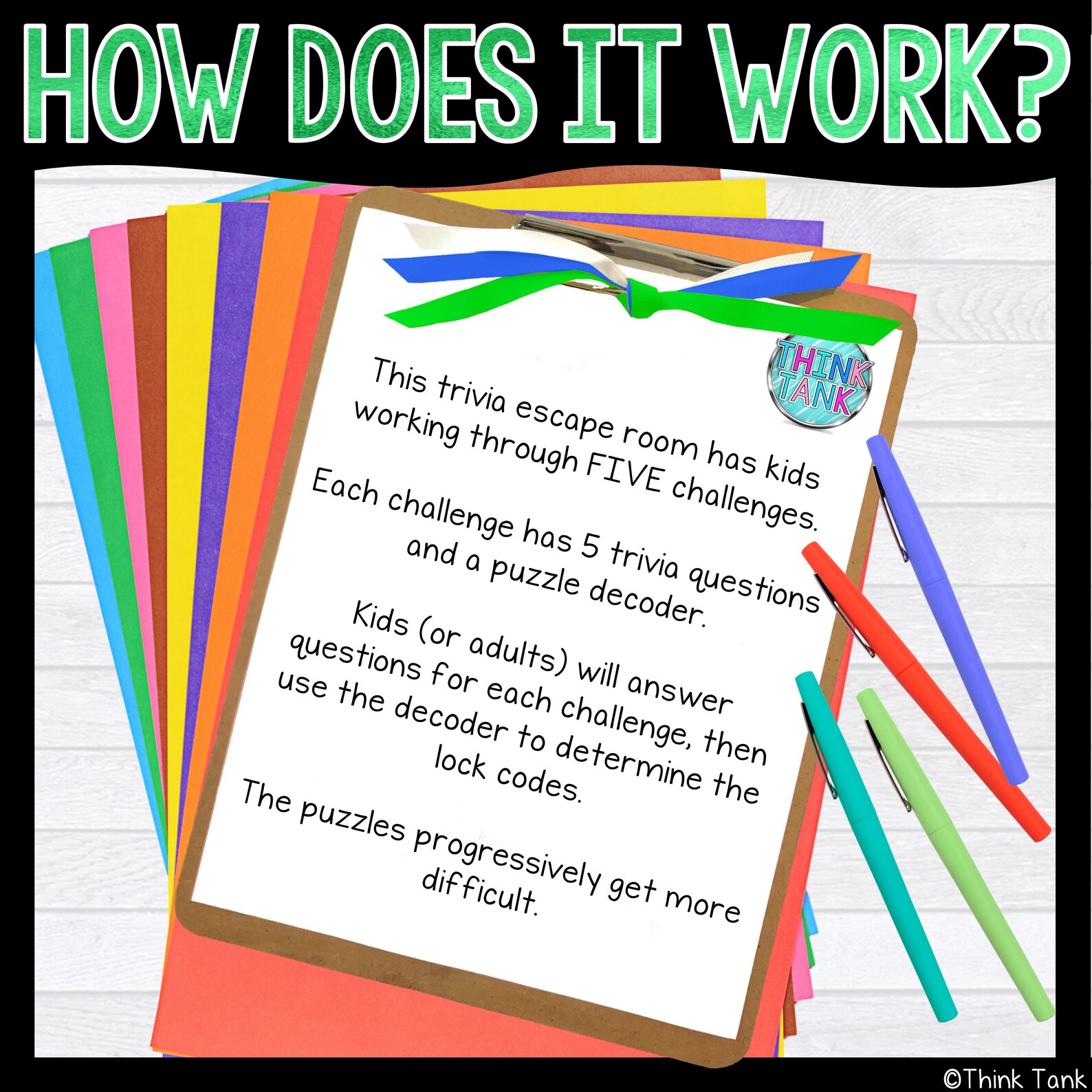 Mardi Gras Trivia Game, Escape Room for Kids, Printable Party Game