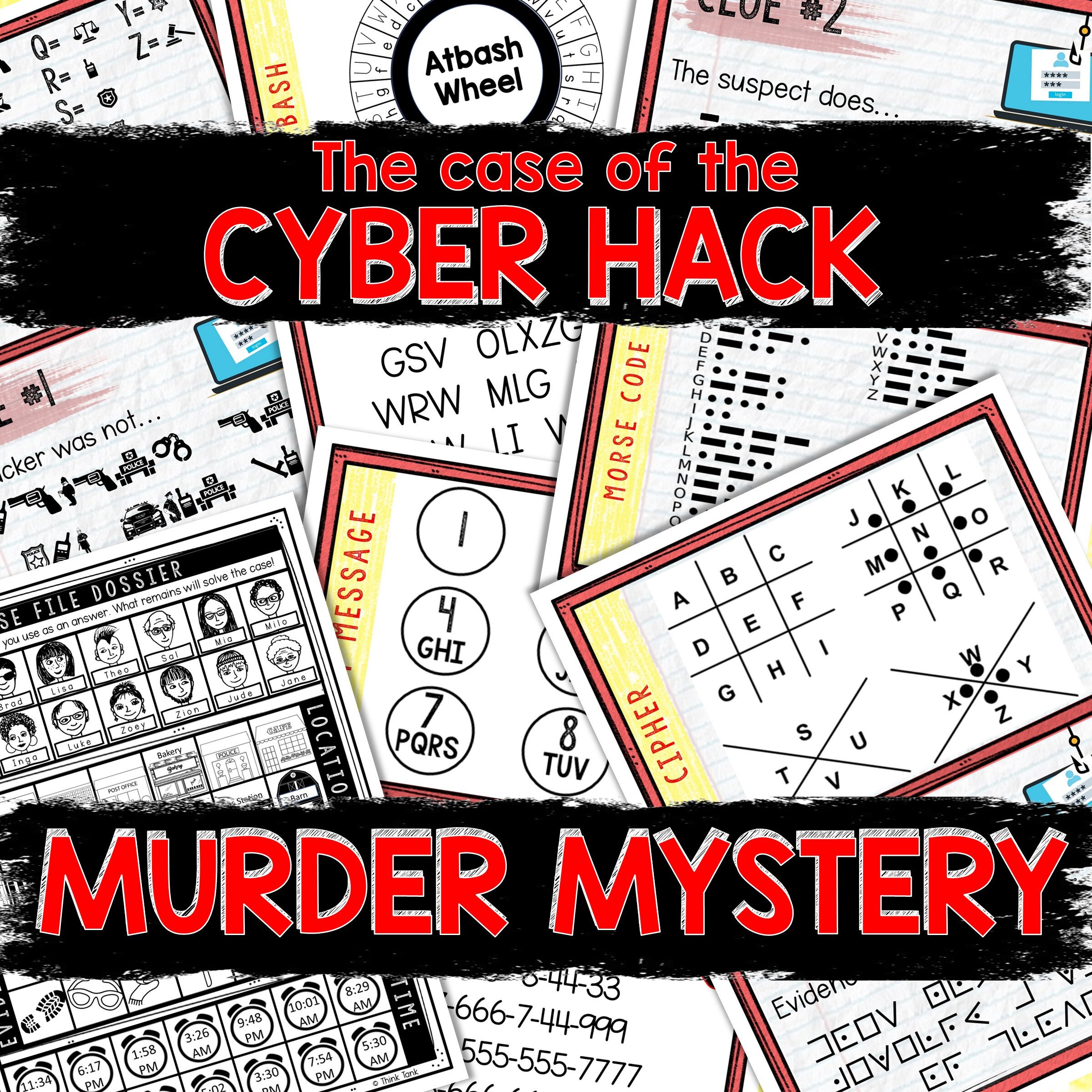 Murder Mystery Game for Kids – Spy Party – Cyber Hack – Secret Agent ...