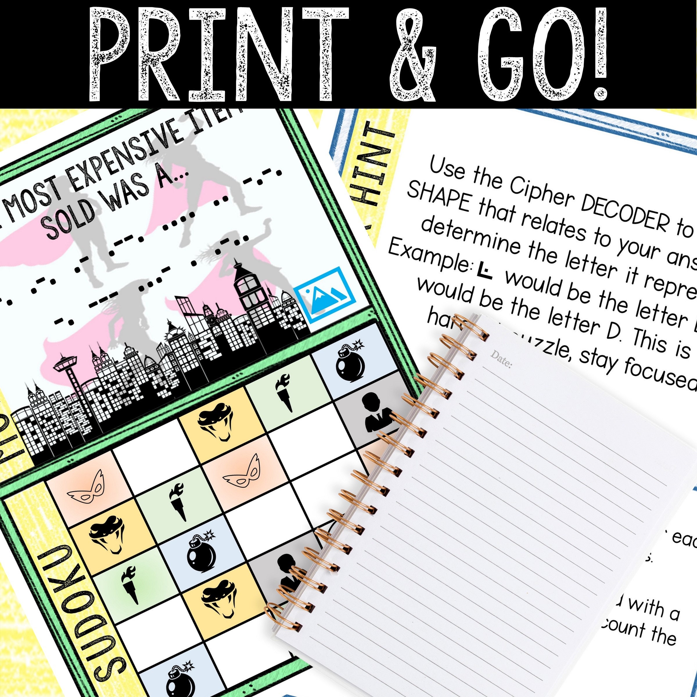 Escape Room Game for Kids Printable Party Game Cory's Etsy