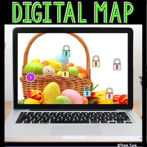 Easter Virtual Escape Room for Kids, Golden Egg, Digital Escape Room Game, Puzzles, Zoom Games, Family Game Night, Online Party Game, Easter imagen 2