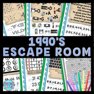 以下が含まれることがあります： 1990 年代をテーマにしたカラフルな脱出ゲーム。このゲームには、単語検索、数字パズル、コード解読などのさまざまなパズルとチャレンジが含まれています。このゲームは、あらゆる年齢層とスキルレベルのプレイヤー向けに設計されています。