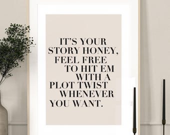 Home Decor Quotes,Self Love Quotes, Wall Art, Inspiring Quote Poster, living Room Decor Decor, Beige Quote Art  Wall Decor, Trendy HomeDecor