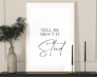 Grease Movie print Tell Me About It Stud, Musical Movie Film Wall Art Home Decor, Grease Movie wall art, Olivia Newton John print,