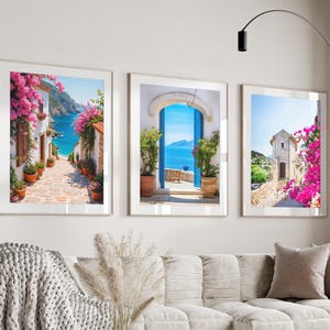 Greece Wall Art,Mamma Mia movie inspired Prints|,Abba merchandise,Mykonos Santorini,Skopelos Greece Travel Print,Hotel Bella Donna Print Art