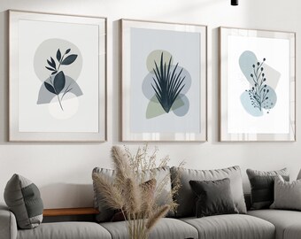 Neutral Wall Prints, Botanical Wall Prints, Bedroom Wall Prints, Botanical  Art,  Home Decor, Hand Drawn Plants, A2 A1 50x70cm A3 A4 A5