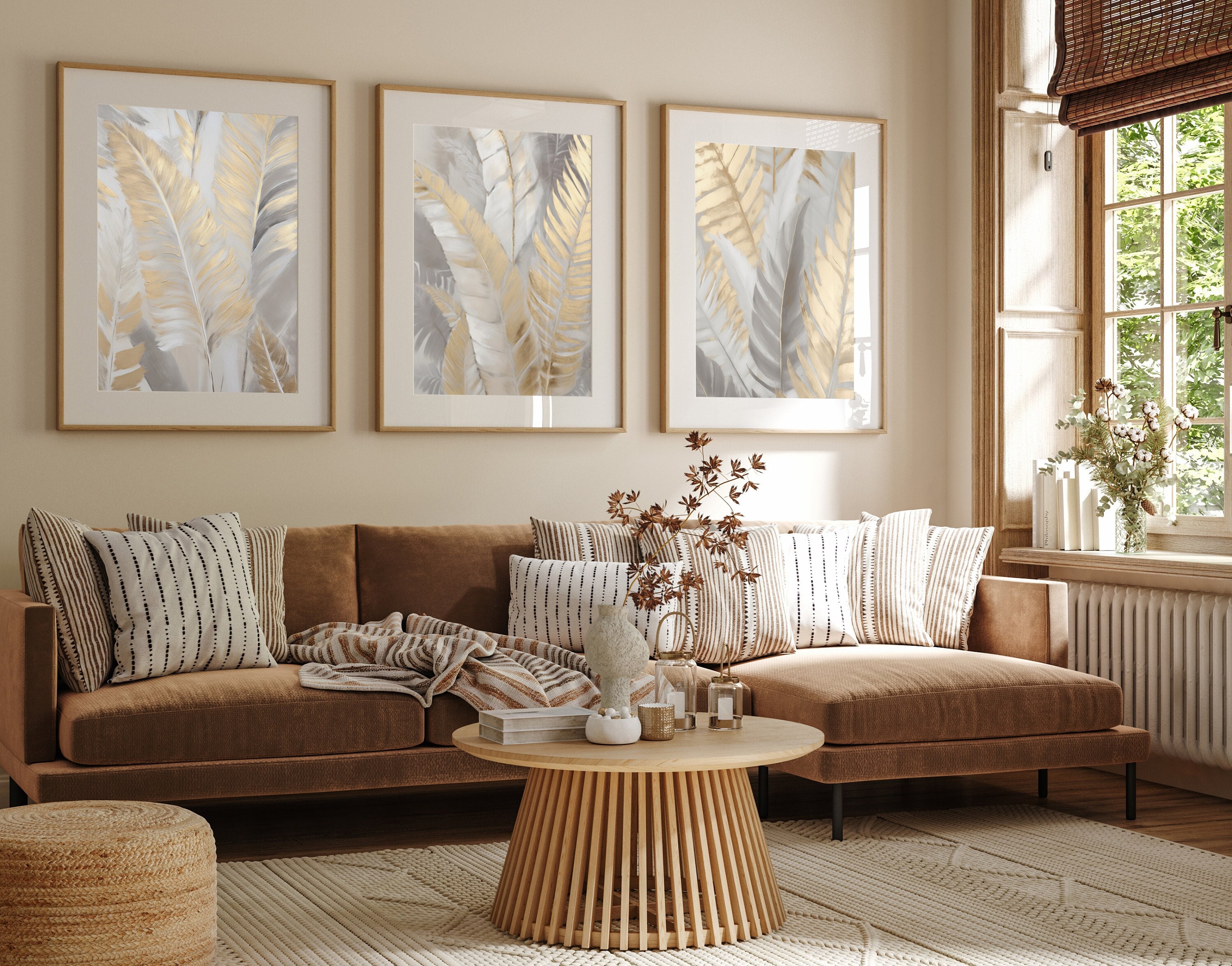 Neutral Abstract Art Prints, Modern Art, Abstract Art, Gold