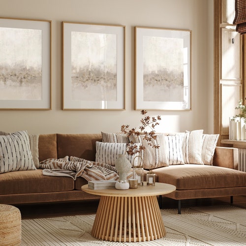 Beige & Gold Wall Prints Marble Wall Prints Set of 3 Etsy Australia