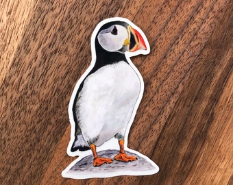 Atlantic Puffin sticker for waterbottle, laptop, etc.!