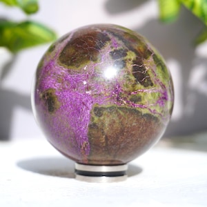 RARE STICHTITE NATURAL Crystal - Stichtite, Atlansite with Serpentine Stone Tasmanite - Brand New Collection - A