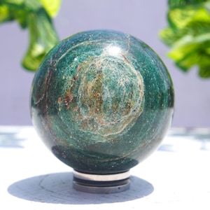 Green Jade Sphere | Beautiful | Large ~ 50MM | Green Jade Stone Minerals From Crystal Healing Metaphysical SPHERE BALLL