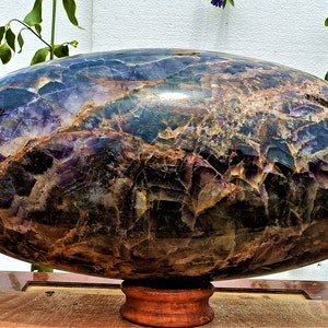 XX- Large AURALITE23 Crystal | ~18&quot; and 75 lbs | Rare - Red Cap  Canadian Amethyst -  Spiritual High-End Decor ,Museum Quality-