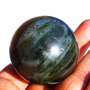 Emerald Green Jade Sphere Beautiful | ~ 45MM | Green Jade Stone Minerals From Crystal Healing Metaphysical And Meditation SPHERE BALL
