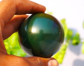 Green Jade Sphere: Healing Crystal Meditation Ball (50-55MM)