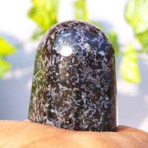 Natural Merlinite Freeform Stand - Stone of Transformation - Gift/ Collection/ Ritual Healing Meditation