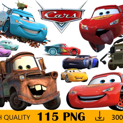 Cars Png Cars Clipart Cars Cartoon Cars Digital Images Etsy