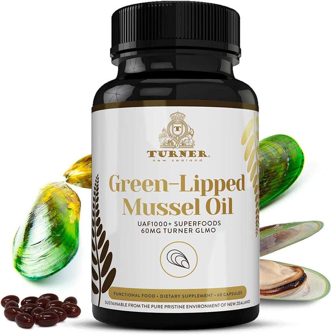 TURNER Greenlipped Mussel Oil Powerful Omega3 New Zealand Etsy
