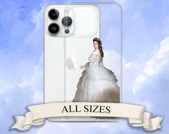 Empress Elisabeth of Austria Clear iPhone case, Aesthetic iPhone Case