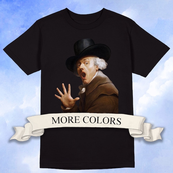 Joseph Ducreux - T-shirt La Surprise dans la terreur, t-shirt d’histoire de l’art