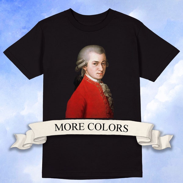 T-shirt Mozart, t-shirt de musique classique