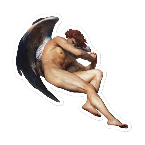 Alexandre Cabanel - Autocollant Fallen Angel, Autocollant d’histoire de l’art