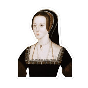 Autocollant Anne Boleyn, autocollant d'histoire, autocollant esthétique, autocollant d'ordinateur portable
