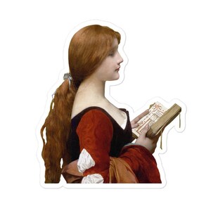 Jules Joseph Lefebvre - Jeanne la Rousse Aufkleber, Art History Sticker
